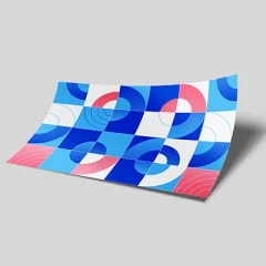 Stickers à la forme — Vinyle blanc monomère