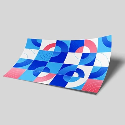 Stickers à la forme — Vinyle blanc monomère