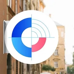 Enseigne drapeau — Ronde