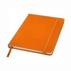 Carnet de notes A5 Spectrum à couverture rigide — Orange