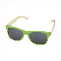 Lunettes de soleil Sun Ray en bambou — Citron vert