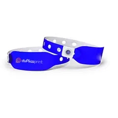 Bracelet vinyle PVC — Bleu